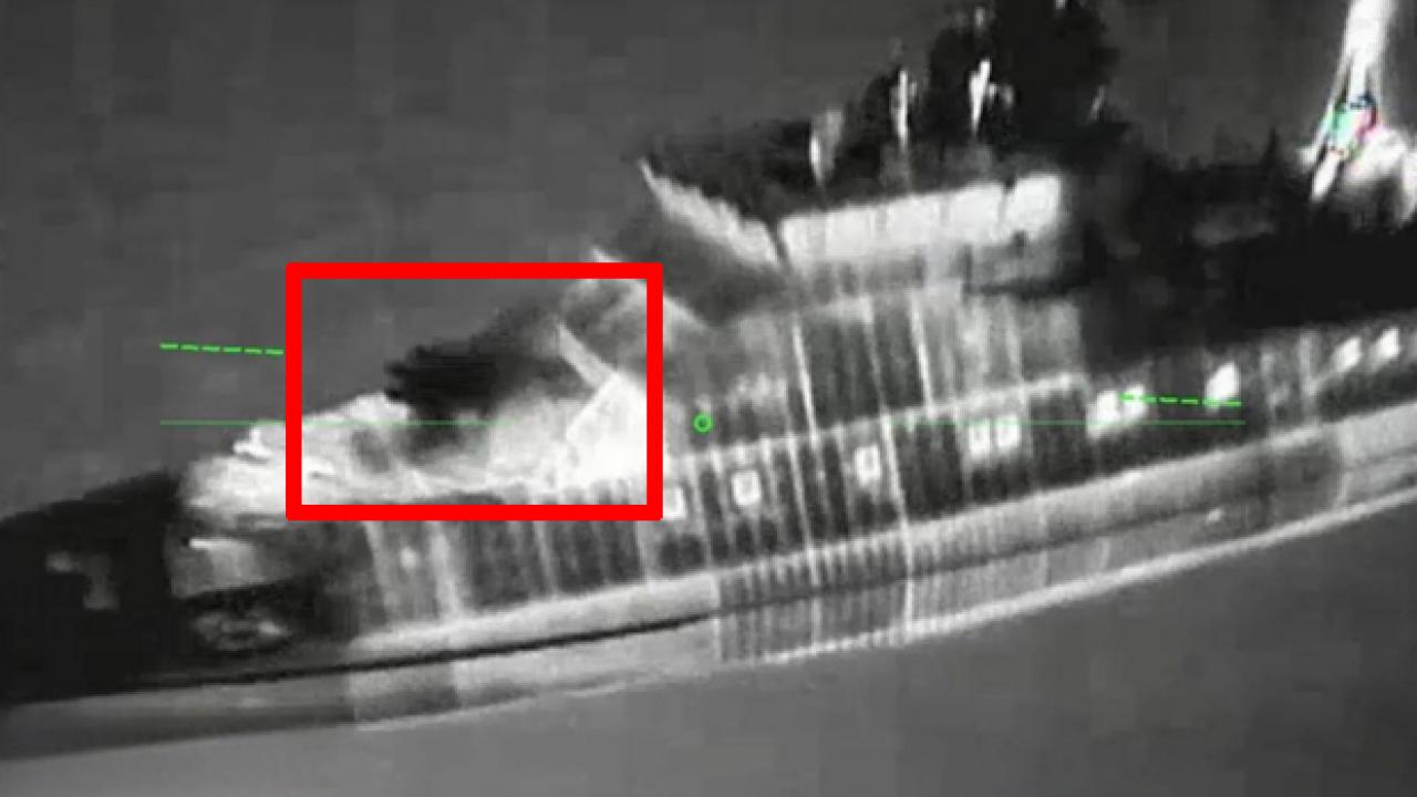 Ukrayna Rus gemisini, Rusya Ukrayna limanını vurdu